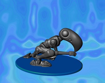 Silver Myr MTG Miniature Figurine STL file