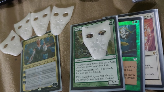 3D Printed MTG White Mask Aura Tokens - Etsy 3D Printed MTG White Mask Aura Tokens - Etsy