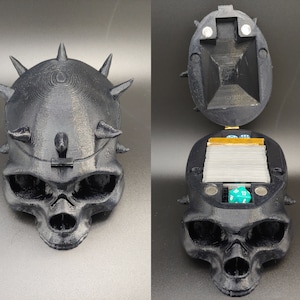 Darth Maul Skull Deluxe Skull MTG Commander Deckbox, Custom Colors Available