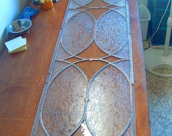 Vintage Stained Glass Transom Window, Stained Glass Vintage Sidelight - Custom Sizes Accepted