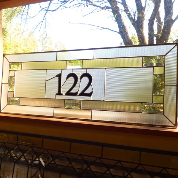 Stained Glass Numbers Etsy