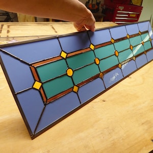Stained Glass Sidelight or Transom - Mardi Gras Sidelights