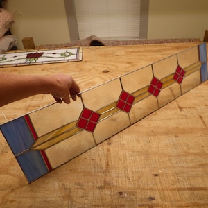 Available for IMMEDIATE PURCHASE and DELIVERY - Victorian Style Sidelights or Transom - 7 1/4 X 34 1/2&quot; - Free shipping