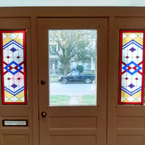 Leaded Glass Sidelight Etsy