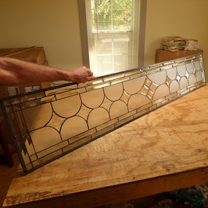Celestial Star Stained Glass Transom or Celestial Star Stained Glass Sidelight - Custom Sizes Accepted