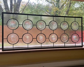 Stained Glass Window - Rondel - Custom Sizes Accepted