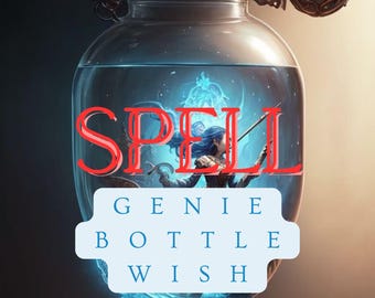 Hechizo de deseos con la botella del genio: ritual mágico personalizado para pedir deseos, concesión de deseos espirituales, manifestación de cualquier deseo.