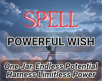 Power Wish Jar – Your One Shot at Magical Change, Powerful Spell Jar, Wish Spell Jar
