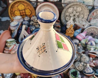 Traditional Moroccan Tagine – Colorful Handmade Pottery / With DDB service