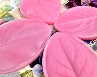 Juego de nervaduras para hojas de hipérico (2 tamaños), silicona para fondant, arcilla polimérica y flores de azúcar.