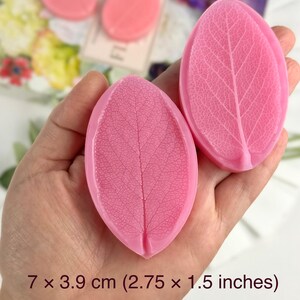 Salbeiblatt Silikon Veneer - doppelseitig, für Polymer Clay, Fondant, Tonblumen