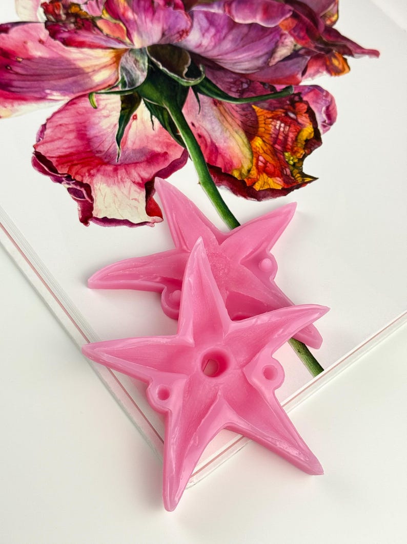 Silicone veiner for rose sepal botanical mold for clay flower making