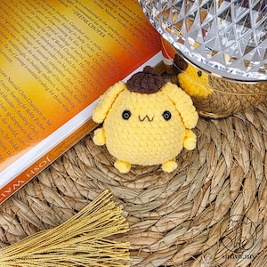 Crochet Capybara Keychain: Handmade Velvet Animal Bag Charm