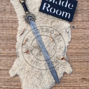 Handcrafted Herugrim King Théoden Sword,Damascus steel with Leather-Wrapped, - Gift For Groomsmen, Gift for him,Medieval Sword,Fantasy Sword