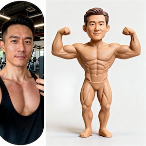 Bodybuilder figurine - Etsy 日本