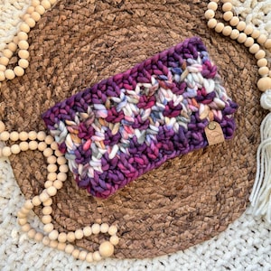 Luxury Knit Headband, 100% Merino Wool Earwarmer, Adult Size Knitted Headband, Handmade Gift