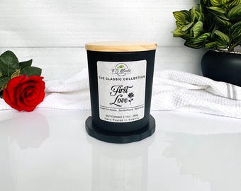 First Love Soy Candle – Wild Rose, Sandalwood, Floral Scent