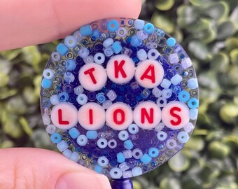Custom School Colors Badge Reel