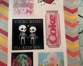Menace to Society Sticker Sheet | Rebel, Weird Skeletons