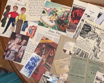 100 + piece Authentic Vintage / Antique Ephemera pack !!