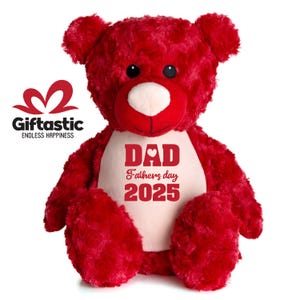 Personalisierte Custom Name Design Plüsch Bär Spielzeug Geschenk für Hochzeitstag, Geburtstag, Neugeborene, Geschlecht offenbaren, Muttertag und Vatertag.