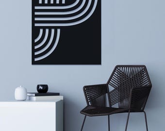 Sinewave Wall Art Panel | Relief Art | Modern 3D Geometric | Eco-Friendly Expanded PVC