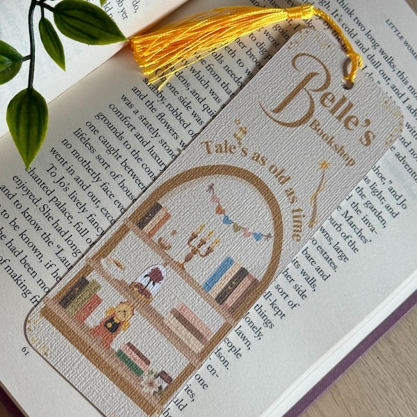 Belle's Bookshop Bookmark: Beauty and the Beast Inspired