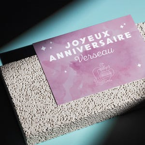 Carte Anniversaire signe astro VERSEAU / signes du zodiaque / Astro, idée cadeau, idée cadeau anniversaire, carte astro