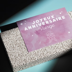 Biglietto di auguri di compleanno segno zodiacale VERGINE / segni zodiacali / Astro, idea regalo, idea regalo compleanno, biglietto astrologico