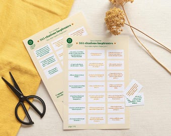 365 positieve affirmaties in het Frans - PDF om af te drukken. Zelfgemaakt cadeau. afdrukbare affirmaties, dagelijkse affirmaties