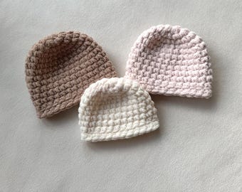 Baby Beanie, Soft Crochet Hat for newborns and Infants, baby shower gift