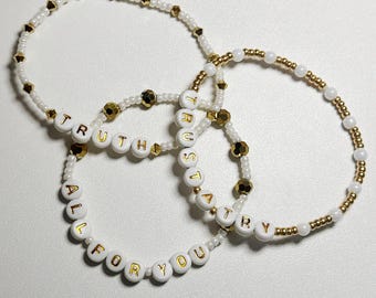 Janet Jackson- „All For You“ Handgefertigte Perlenarmbänder