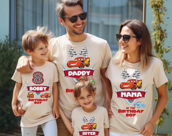 Personalized Disney Cars T-shirt, Disneyland Birthday Trip Hoodie, Lightning McQueen Sweatshirt, Magic Kingdom Vacation Shirt