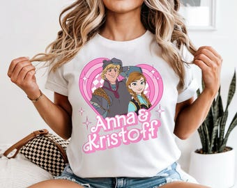 Anna And Kristoff T-shirt, Disney Valentine's Couple Sweatshirt, Frozen Besties Hoodie, Disneyland Vacation Trip Tee, Magic Kingdom Shirt
