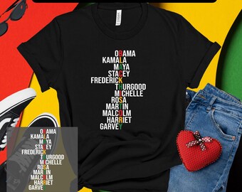 Black History DTF Transfer - Iconic Figures African American Heritage Ready to Press DTF