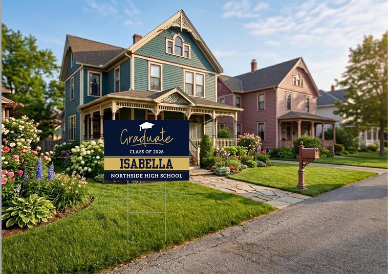 Personalized Graduation Yard Lawn Sign Class of 2026 - Custom Name ...