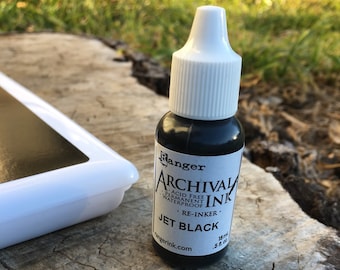 Re Inker for Ink Pad .5 oz - different color options available
