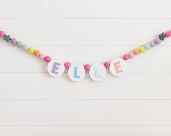 Friendship Bracelet Name banner, Personalized Banner, Oversized Friendship Bracelet