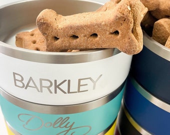 Personalized Stainless Steel Pet Bowl: Custom Engraved Dog Water Dish