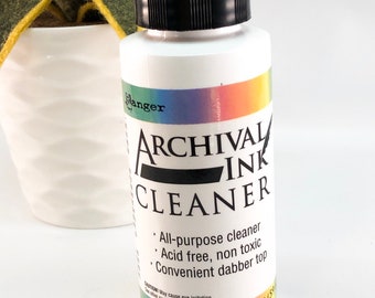 Archival Ink Cleaner, All Purpose Stamp Cleaner, Rubber Stamp Cleaner, 2 Ounce Bottle