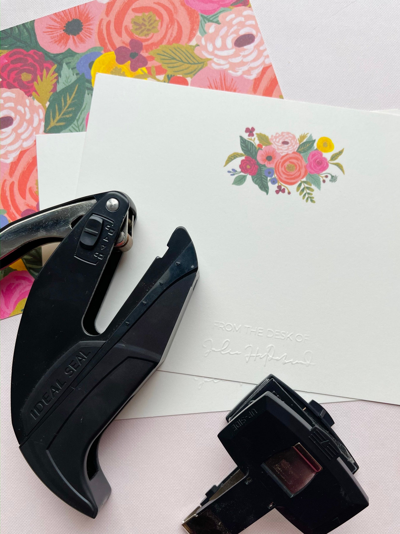 Embossing Stamp Desktop Embosser Custom Image Embossing Set Etsy