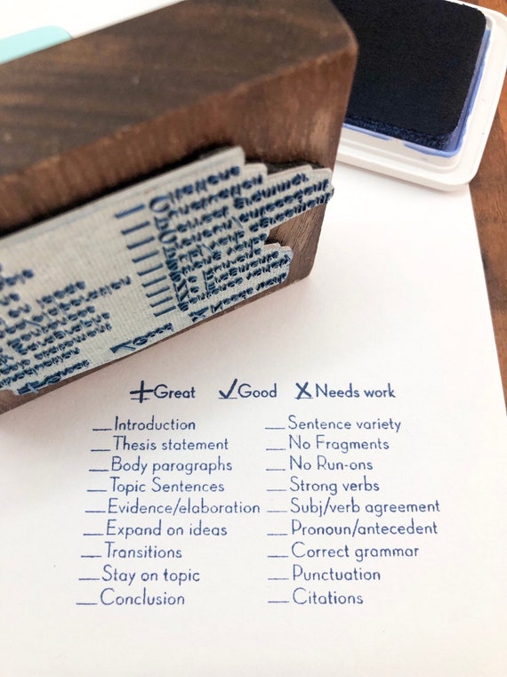 Essay grading stamp image