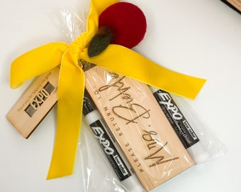 Personalized Dry Eraser, Customized Teacher Appreciation Gift Under 15