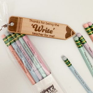 Personalized Teacher Appreciation Pencils, Return to Teacher Pencils, teacher gift image 6