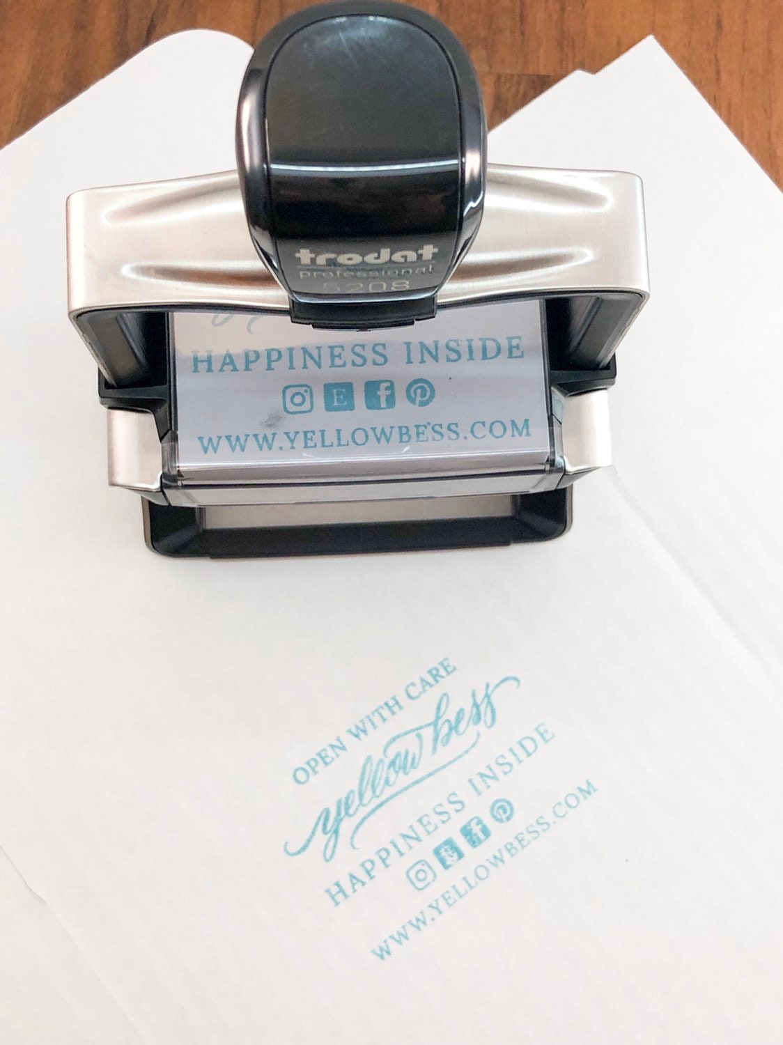 Large Self Inking Rubber Stamp Industrial Size Rubber Stamp | Etsy