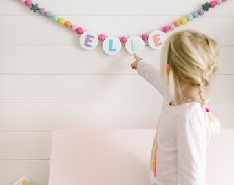 Personalized Friendship Bracelet Name Banner: 3D Printed Letters