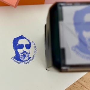 Funny Teacher Face Approval Rubber Stamp, Teacher Appreciation Stamp, Custom Face Stamp