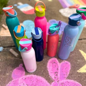 Flip and Sip Waterbottle, Personalized Laser Engraved Mug, Dishwasher Safe Insulated Travel Coffee Cup