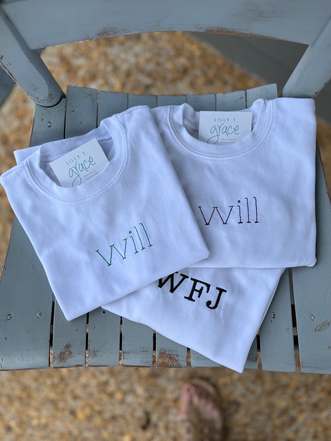 Personalized Child's Shirt With Name or Monogram - Monogrammed Tshirt ...