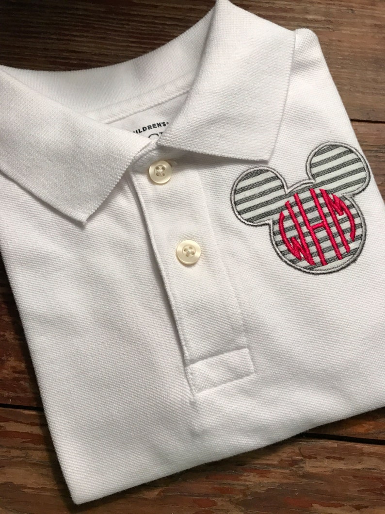 Disney Polo Shirts
 Disney Polo Shirt Mickey Mouse Appliqued Polo Shirt